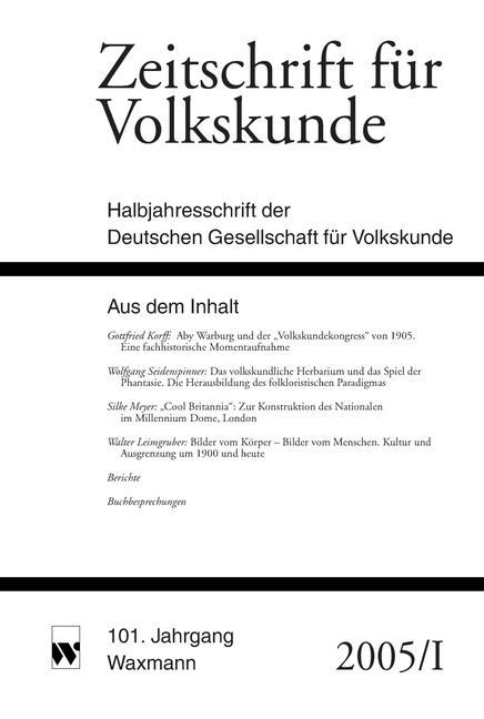 Zeitschrift für Volkskunde