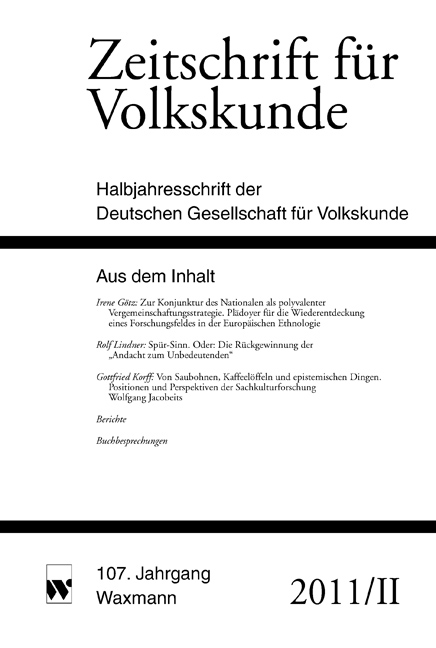 Zeitschrift für Volkskunde