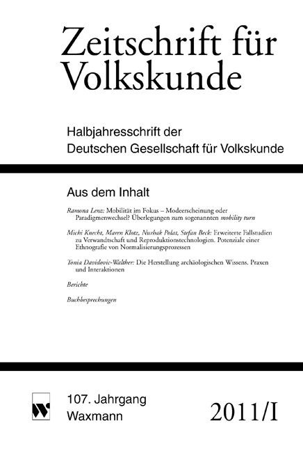 Zeitschrift für Volkskunde