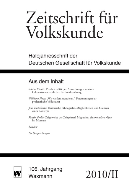 Zeitschrift für Volkskunde