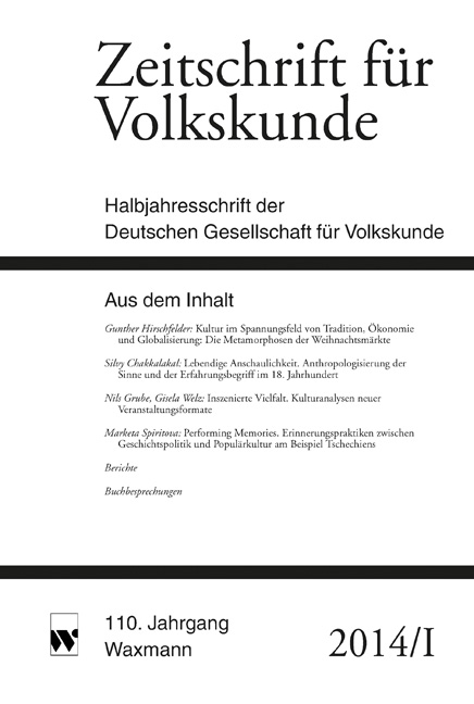Zeitschrift für Volkskunde