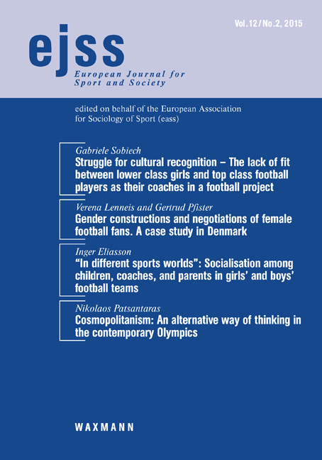 Gender constructions and negotiations of female football fans. A case study in Denmark