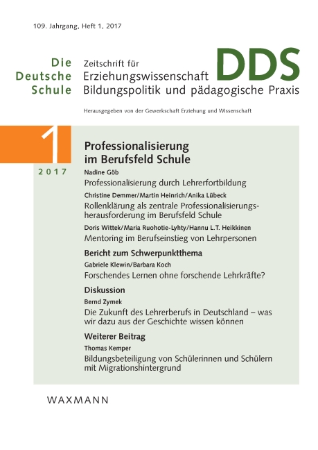 Editorial zum Schwerpunktthema: Professionalisierung im Berufsfeld Schule