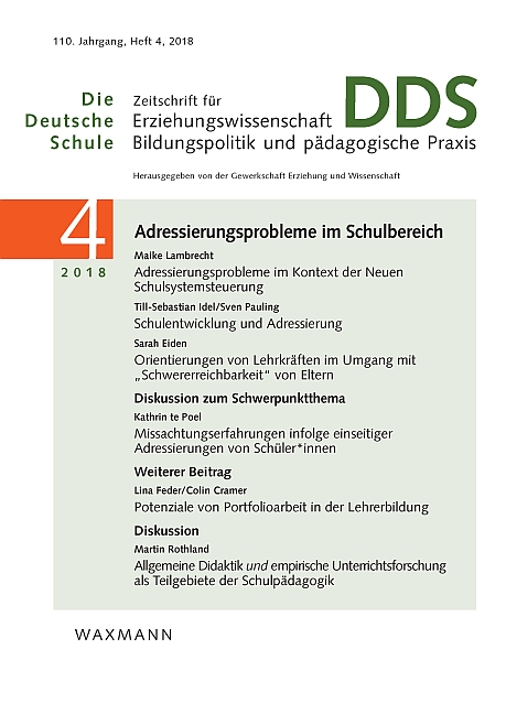 Schulentwicklung und Adressierung