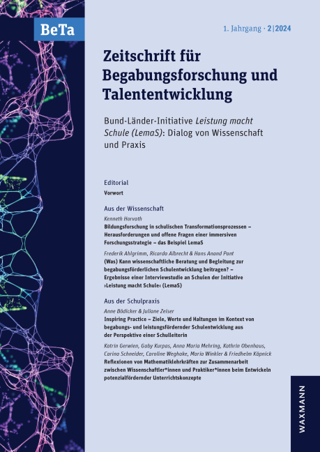 Reflexionen von Mathematiklehrkräften zur Zusammenarbeit zwischen Wissenschaftler*innen und Praktiker*innen beim Entwickeln potenzialfördernder Unterrichtskonzepte